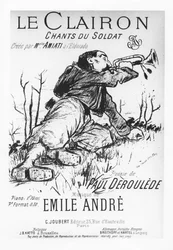 Front cover of Le Clairon, Chants du Soldat, by Paul Deroulède